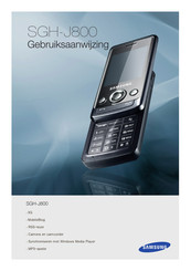 Samsung SGH-J800 Gebruiksaanwijzing