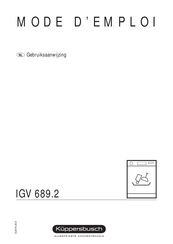 Kuppersbusch IGV 689.2 Gebruiksaanwijzing