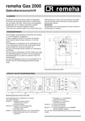 REMEHA Gas 2000 Installatie- En Gebruikersvoorschrift