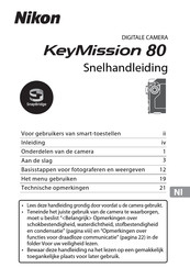 Nikon KeyMission 80 Snelhandleiding