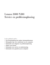 Lenovo 3000 N100 Servicehandleiding