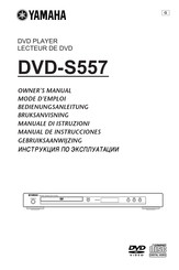 Yamaha DVD-S557 Gebruiksaanwijzing