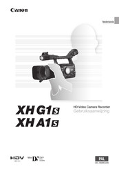 Canon XH G1S Gebruiksaanwijzing