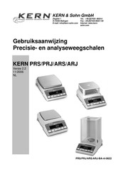 KERN and SOHN ARJ 205-5DM Gebruiksaanwijzing