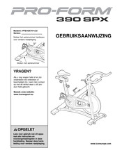 Pro-Form PFEVEX74712.0 Gebruiksaanwijzing