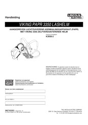 Lincoln Electric VIKING PAPR 3350 LASHELM Handleiding