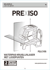 Prexiso P2LC15S Gebruiksaanwijzing