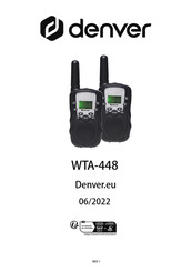 Denver WTA-448 Handleiding