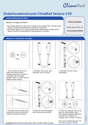 Climarad Ventura V1D Installatie- En Onderhoudsinstructies