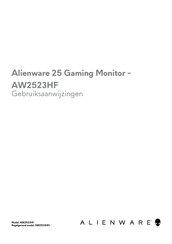 Dell AW2523HFt Gebruiksaanwijzing