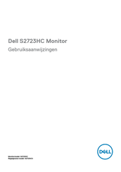 Dell S2723HC Gebruiksaanwijzing