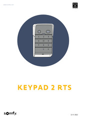 SOMFY KEYPAD 2 RTS Handleiding