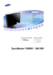 Samsung SyncMaster 740NW Handleiding