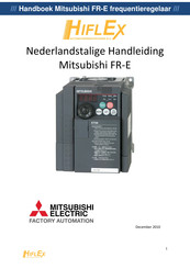 Mitsubishi Electric FR-E Series Handleiding