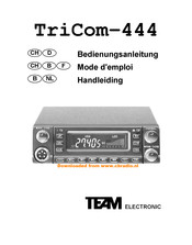 Team Electronic TriCom-444 Handleiding