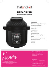 Instant Pot PRO CRISP Gebruiksaanwijzing