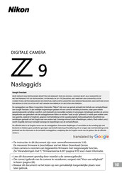 Nikon Z 9 Naslaggids