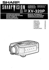 Sharp SharpVision XV-320P Gebruiksaanwijzing