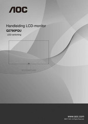 AOC Q2790PQU Handleiding