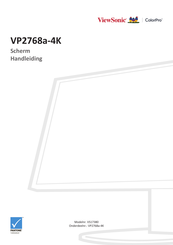 ViewSonic ColorPro VP2768a-4K Handleiding
