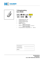 HAUBER-Elektronik HE050 Series Gebruikershandleiding