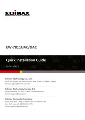 Edimax EW-7811UAC Snelle-Installatiegids