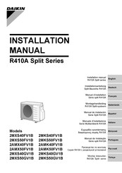 Daikin 2MXS50FV1B Montagehandleiding