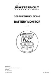 Mastervolt BATTERY MONITOR Gebruikershandleiding