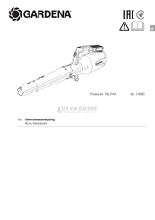 Gardena PowerJet 18V P4A Gebruiksaanwijzing