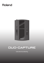 Roland DUO-CAPTURE Gebruikershandleiding