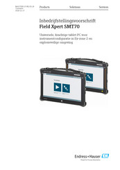 Endress+Hauser Field Xpert SMT70 Bedieningsvoorschrift