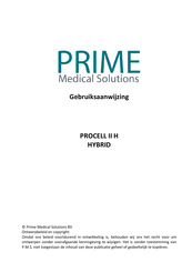 Prime PROCELL II H HYBRID Gebruiksaanwijzing