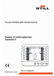 Still Generatie III Oorspronkelijke Gebruiksaanwijzing