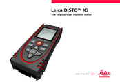 Leica DISTO X3 Handleiding