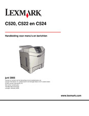 Lexmark C524 Handleiding