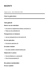 Sony DSC-HX90 Gebruiksaanwijzing