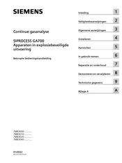 Siemens 7MB3010 Series Beknopte Bedieningshandleiding