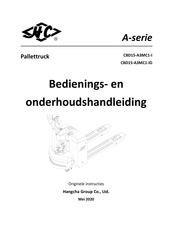 HANGCHA A Series Bedienings- En Onderhoudshandleiding