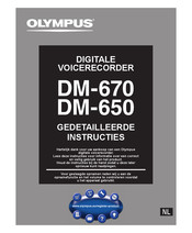 Olympus DM-650 Instructies