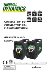 Thermal Dynamics CUTMASTER 70 plus Gebruikershandleiding