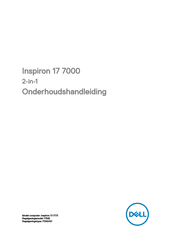 Dell Inspiron 17 7000 2-in-1 Onderhoudshandleiding