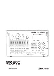 Boss BR-800 Handleiding