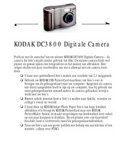 Kodak DC3800 Handleiding