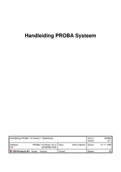 VDH Products PROBA 110 Handleiding