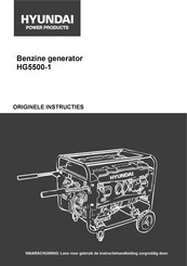 Hyundai power products HG5500-1 Originele Instructies