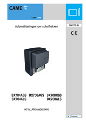 CAME BX708AGS Installatiehandleiding