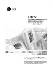 LG 32LX2R Series Gebruiksaanwijzing