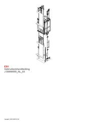 Schindler ES1 Gebruikershandleiding