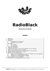 altron RadioBlack Gebruiksaanwijzing