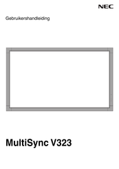 NEC MultiSync V323 Gebruikershandleiding